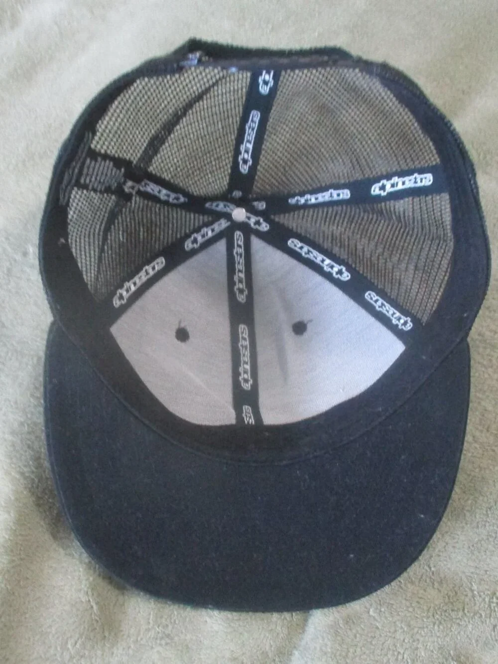 AlpineStars Black Mesh Snapback OS Fits Most